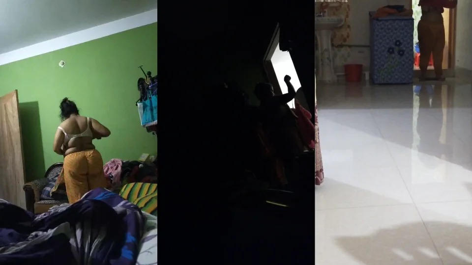 Indian Tharki Boy Secretly Recird Har Mom Dress Chinging Video