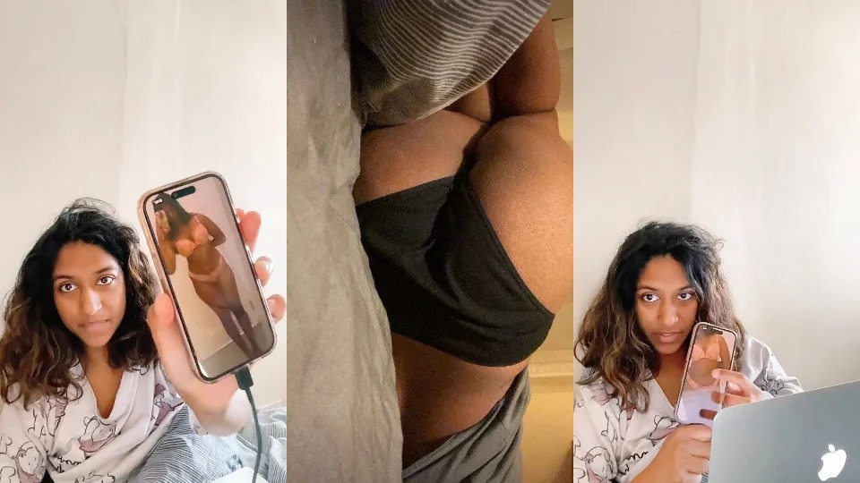 Beautiful Sexy Babe Teasing Showing & Rubbing Pussy