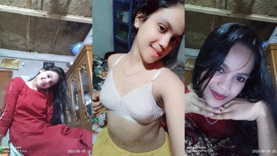 Beautiful Sexy Slim Bengali Wife Teasing Showing