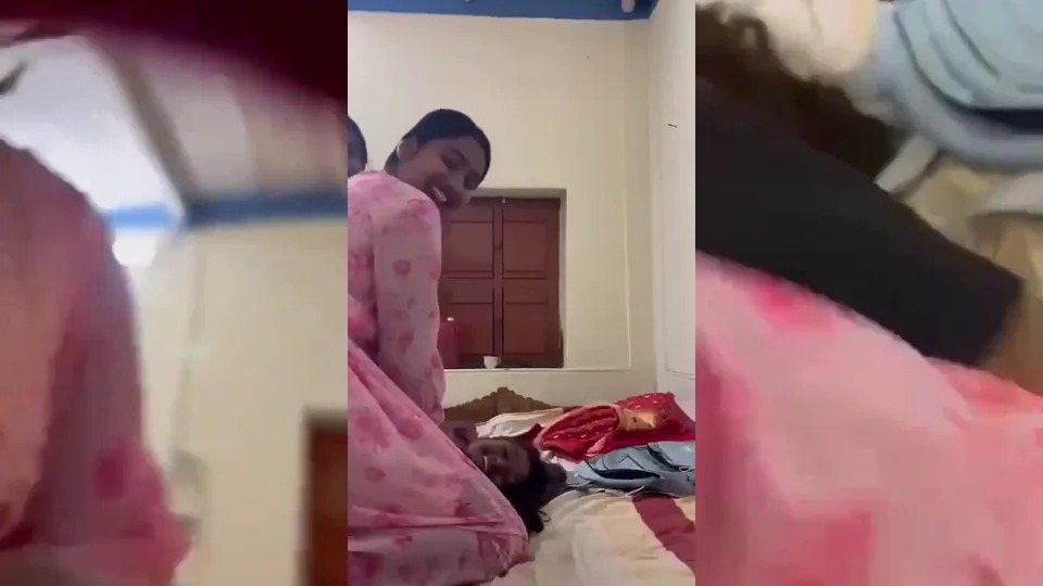 Bengali Three Girls Pressing Boobs Of Friends Enjoying Fun