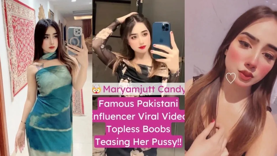 Pakistani Influencer Maryamjut Candy Topless Boobs Teasing Her Pussy Ass