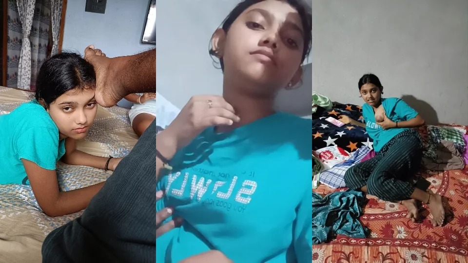 Bengali Real Young Cute Sister & Bro Kissing Showing Hot Boobies Press, And Giving Handjob At Home Under Blanket Part-1