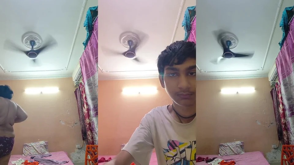 Shameless Bihari Tanker Mom Full Nude After In Front Of Her Son Fasten Bra Hook By Him