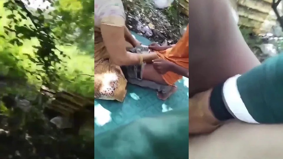 Randi Aunty Fucked By A Young Guy In Forest And His Friend Recording Video